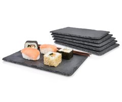 S&auml;nger Schiefer Platten Set Sushi lasiert 6 teilig...