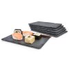 S&auml;nger Schiefer Platten Set Sushi lasiert 6 teilig 22x16 cm