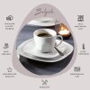 S&auml;nger Kaffeetassen Set Bilgola aus Porzellan mit Untertassen 6er Set