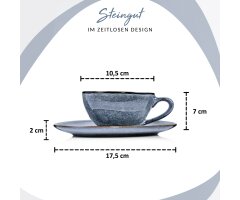 SÄNGER Kaffeetassen Set Darwin für 4 Personen
