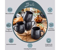 S&Auml;NGER Kaffeebecher Set Bali 4 teilig