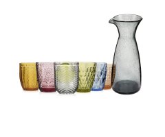 SÄNGER Glaskaraffe & Gläser Set Porto | 350 ml, 1000 ml